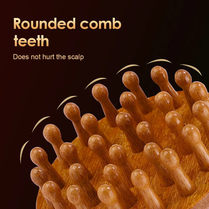 Peigne de massage en bois de santal