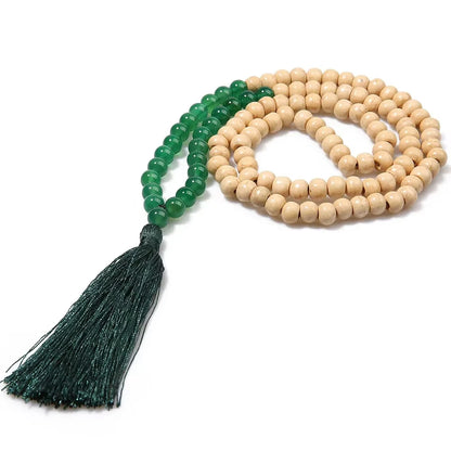 Bracelet Mala 108 perles en bois de wengé