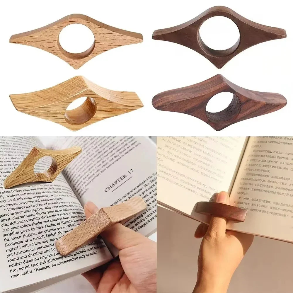 Marque-page de pouce en bois
