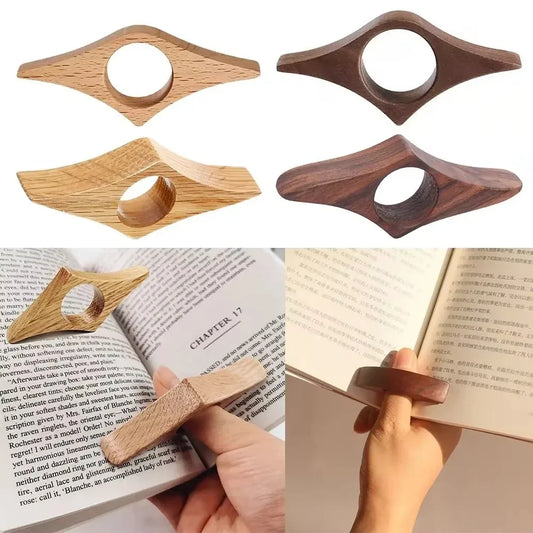 Marque-page de pouce en bois