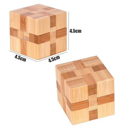 Casse-tête 3D en bambou