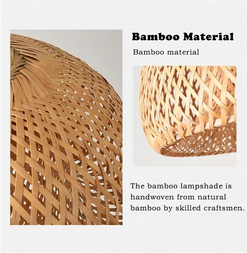 Lanterne en bambou tressé