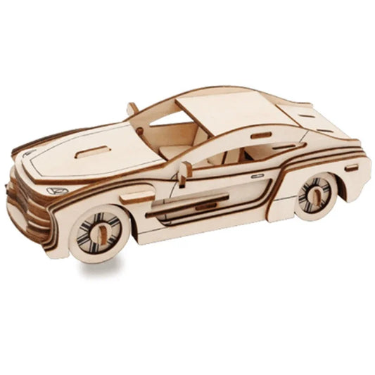 Maquette de véhicules motorisés en bois