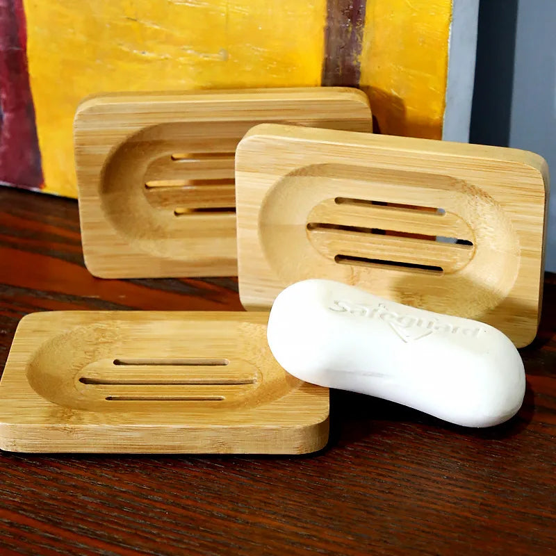 Porte-Savon en Bambou Rectangulaire