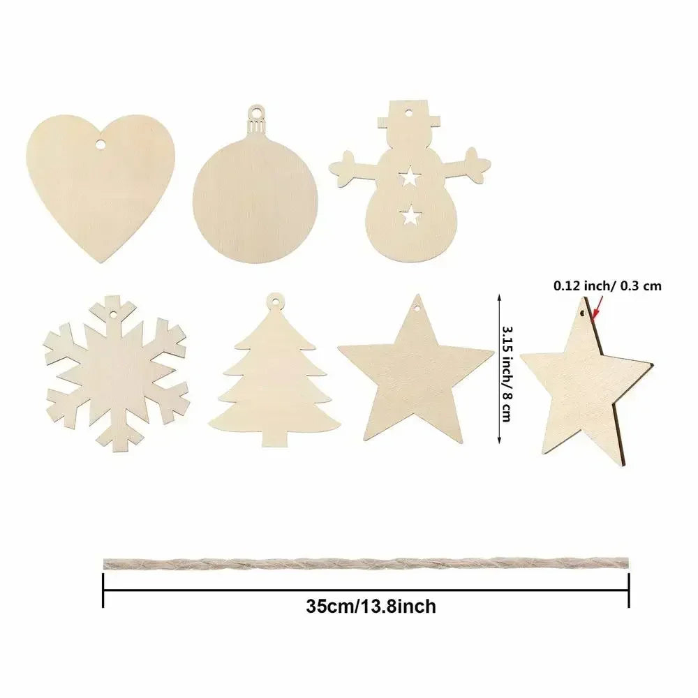 Ornements de Noël en Bois