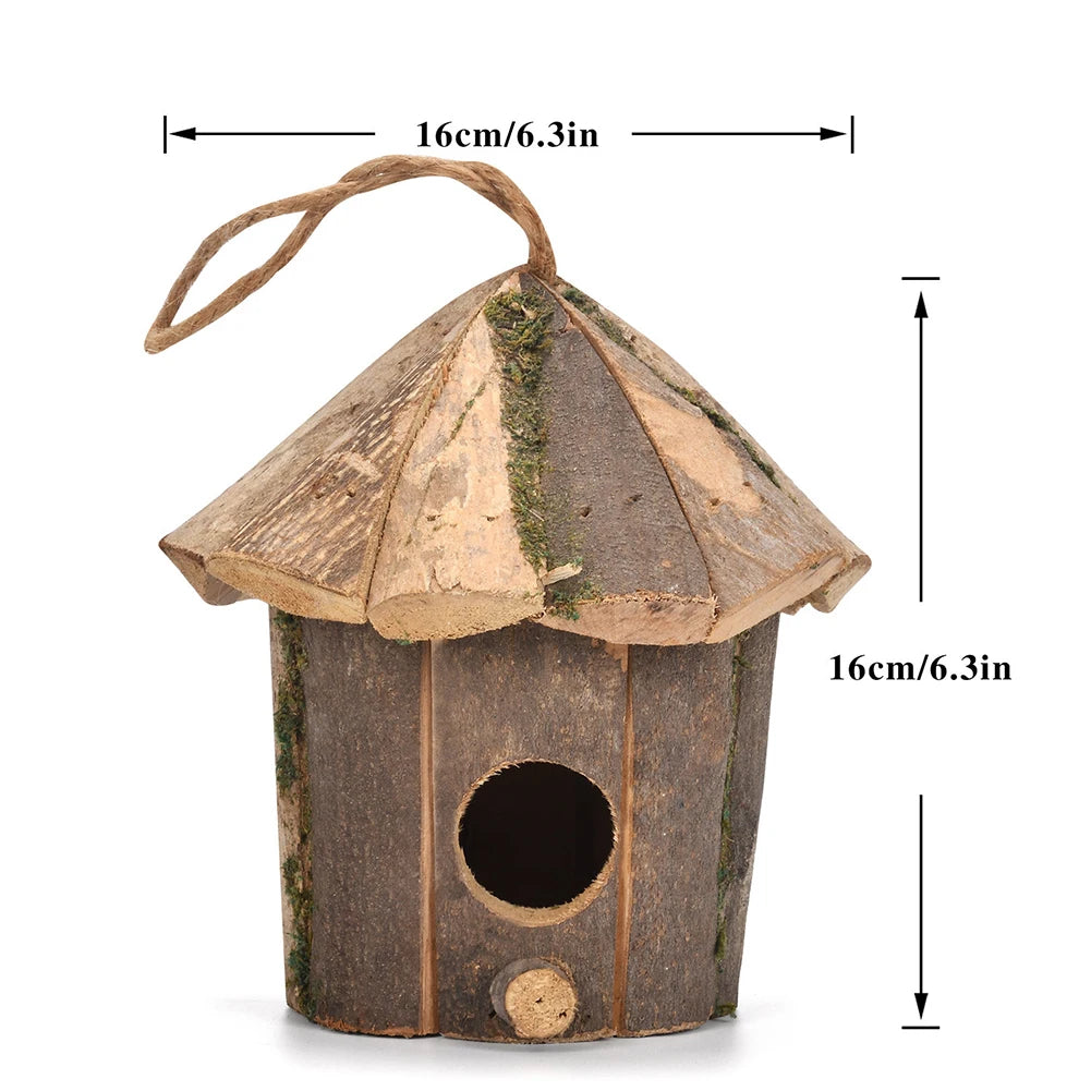 Nichoir de jardin rustique en bois