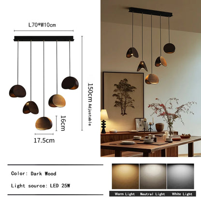 Lustre d'art en bois massif Spring Sprout