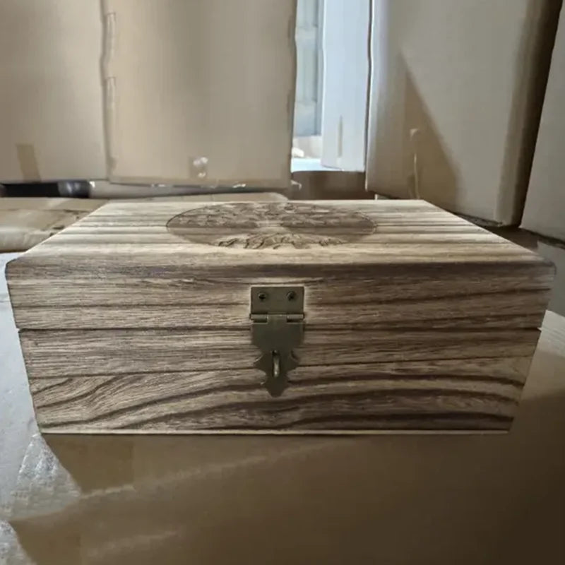 Boîte à souvenirs en bois Arbre de Vie