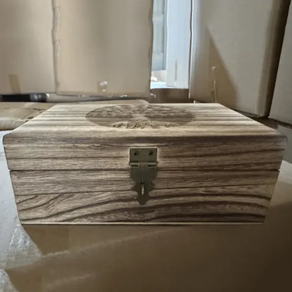 Boîte à souvenirs en bois Arbre de Vie