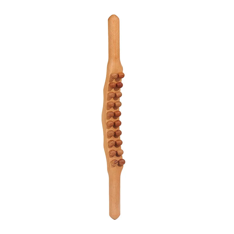 Bâton Gua Sha en bois de hêtre