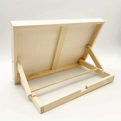 Support d'art incliné en bois