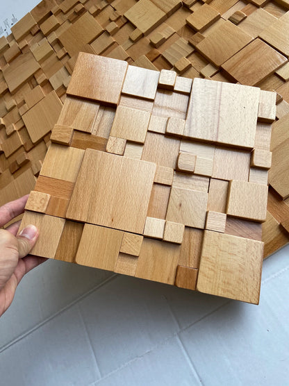 Panneaux muraux acoustiques en bois massif