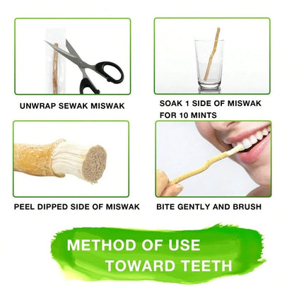 Brosse à dents naturelle Miswak