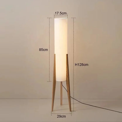 Lampadaire en bois massif