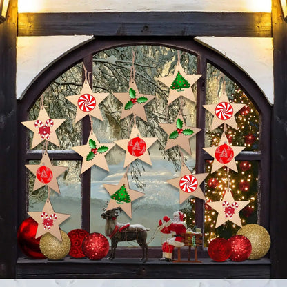 Étoiles de Noël en Bois