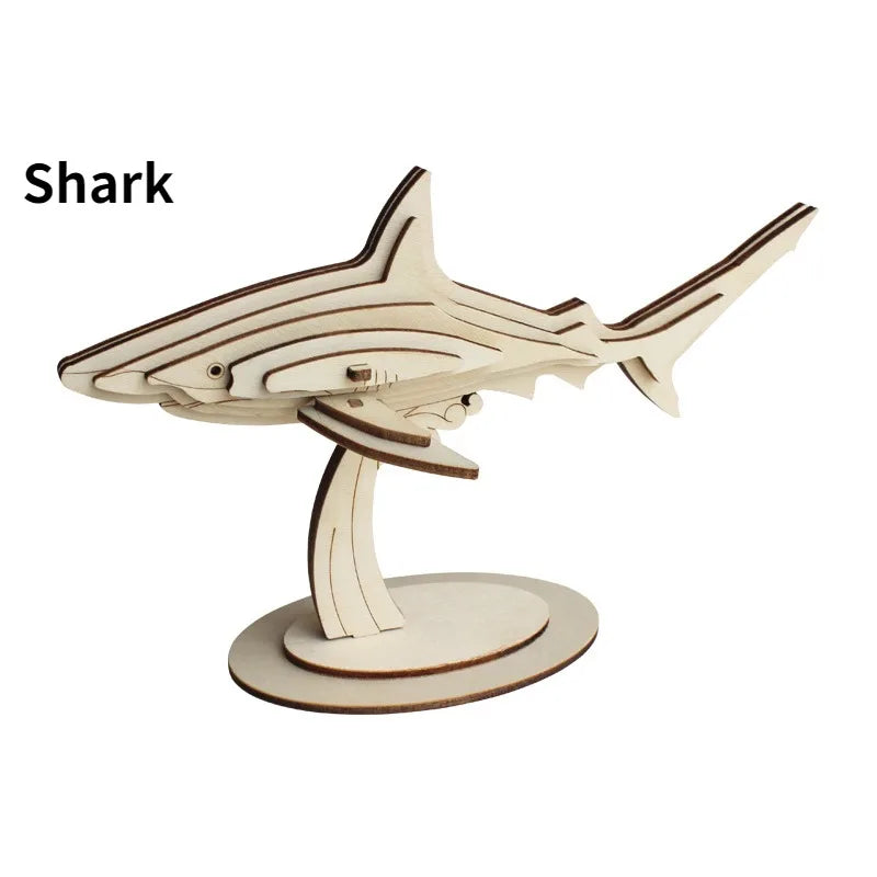 Puzzle 3D en bois Marine Life
