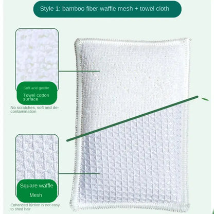 Éponge vaisselle en fibre de bambou
