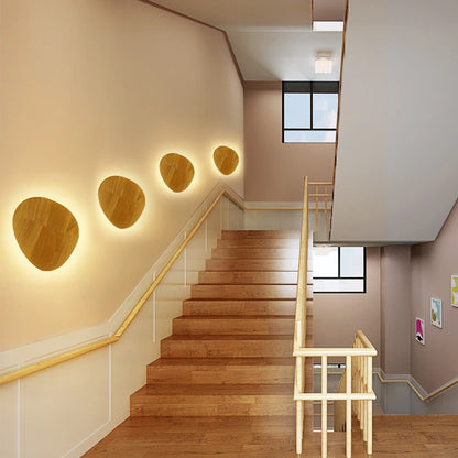 Applique Murale Circulaire en Bois