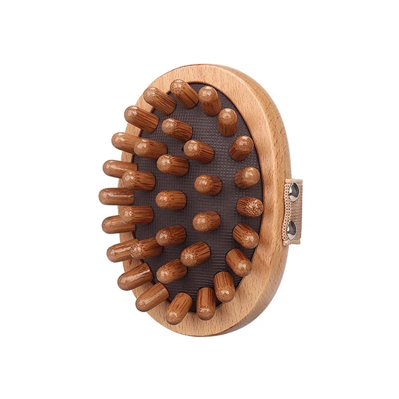 Brosse de massage en bois de hêtre