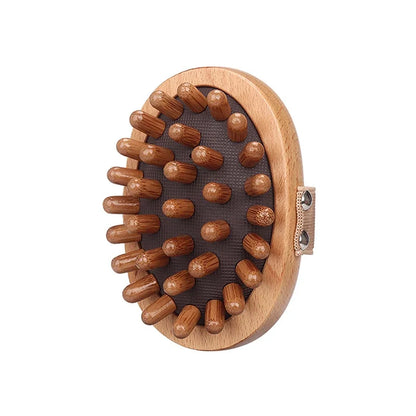Brosse de massage en bois de hêtre
