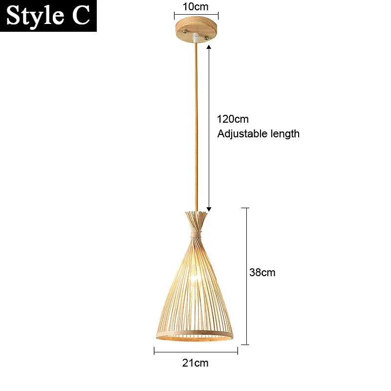 Suspension Lanterne Bambou
