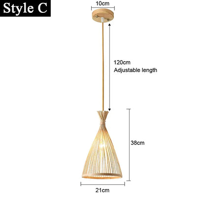 Suspension Lanterne Bambou