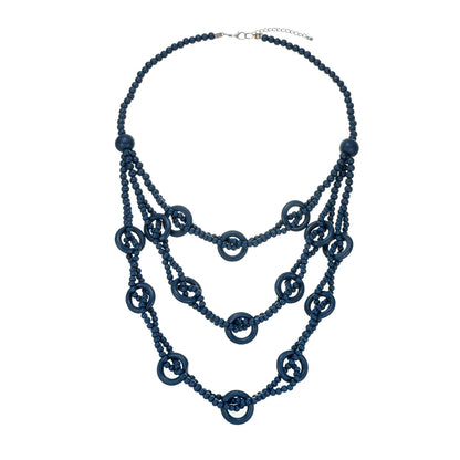Collier multicouches en perles