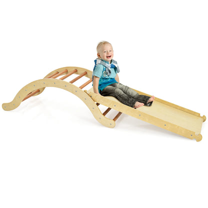 Aire de Jeux 3-en-1 en Bois