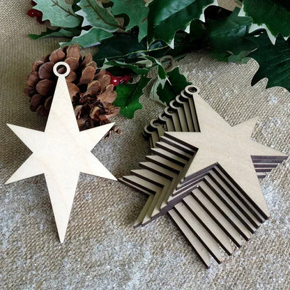 Ornements de Noël en Bois