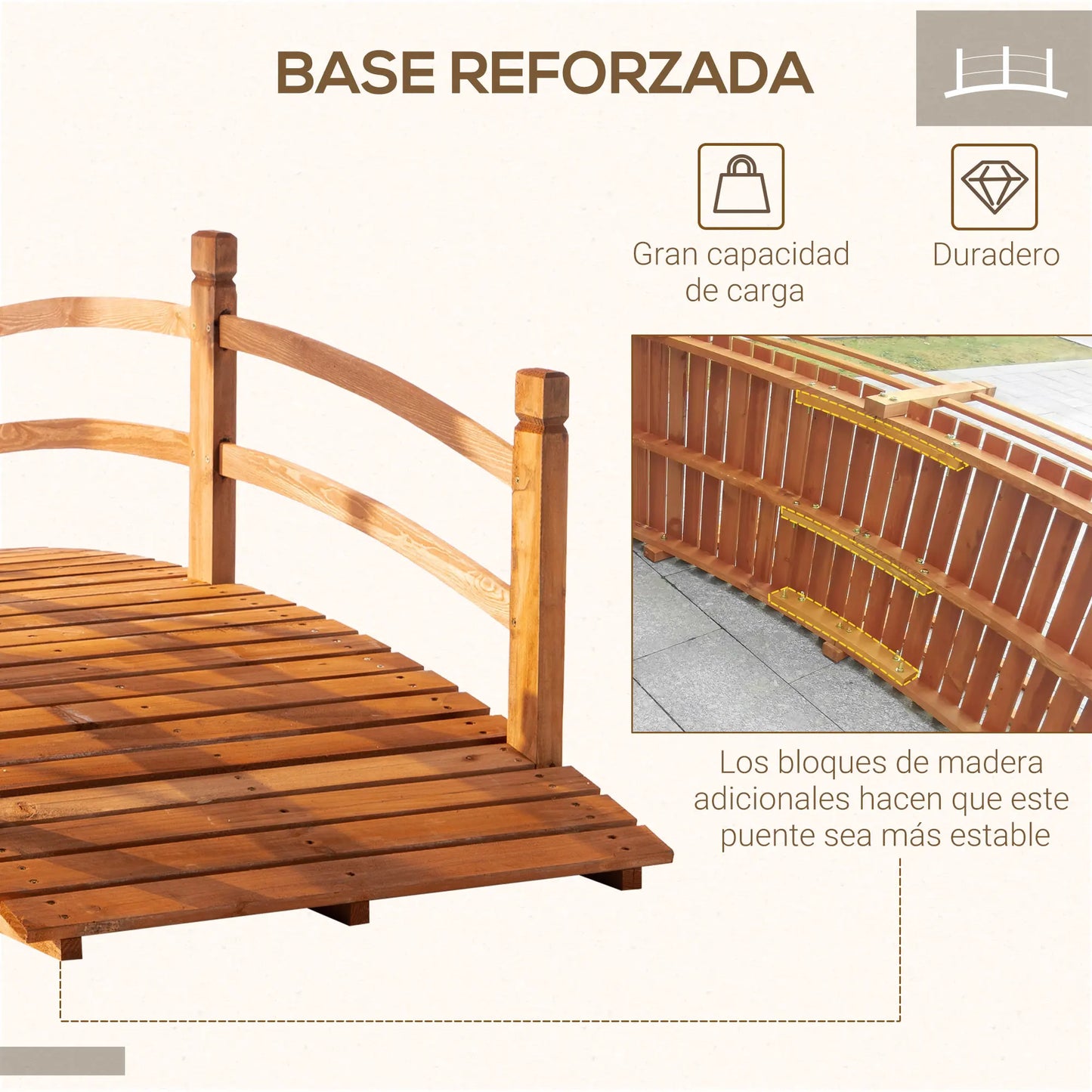 Pont de Jardin en Bois