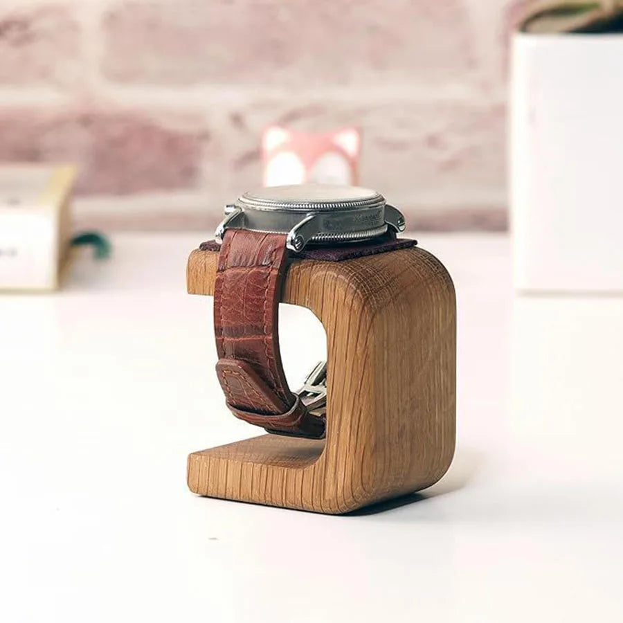 Support de montre en bois massif