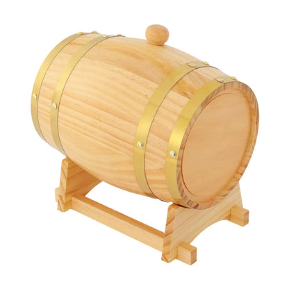 Baril de vin en bois de pin avec robinet