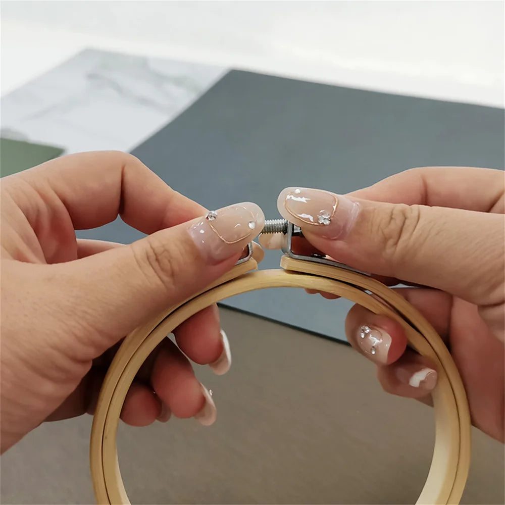 Cercle de Broderie Bambou Ajustable