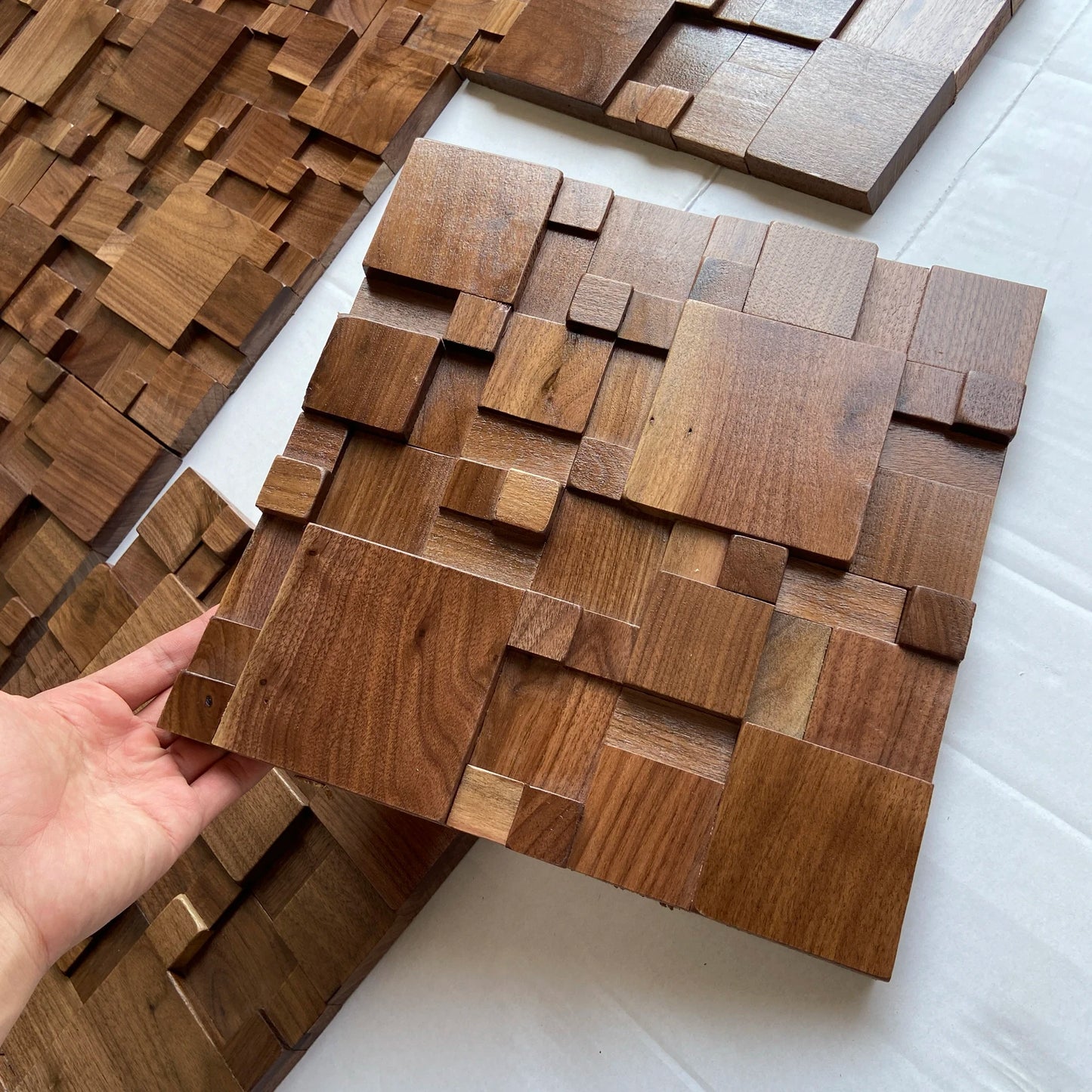 Panneaux muraux acoustiques en bois massif