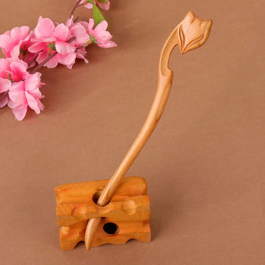 Épingle à Cheveux en Bois de Pêcher