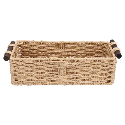 Panier de rangement en corde tressée