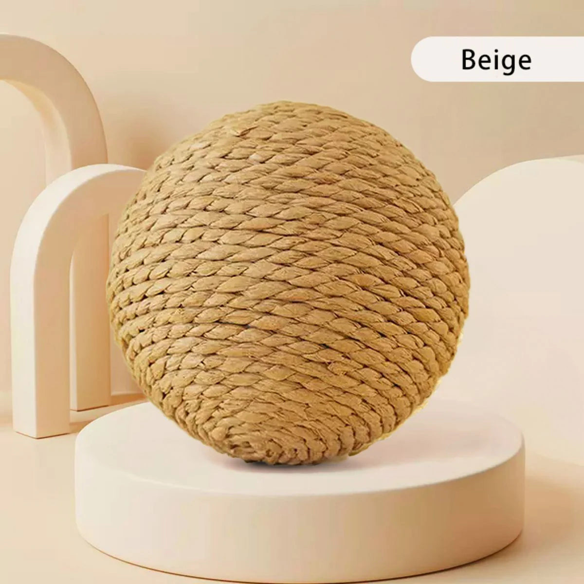 Balle à gratter interactive en sisal pour chat