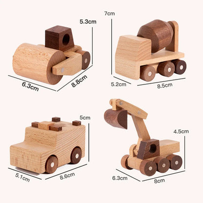 Voiture en bois de hêtre éducative