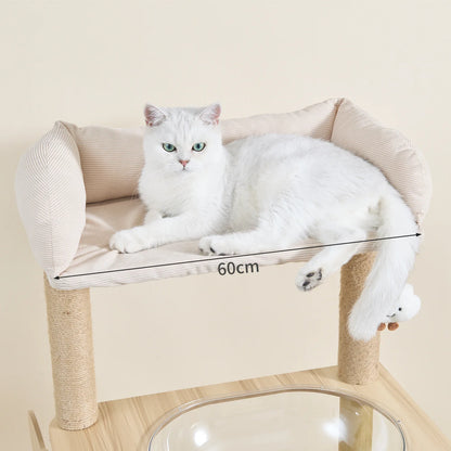 Arbre à Chat en Bois Naturel