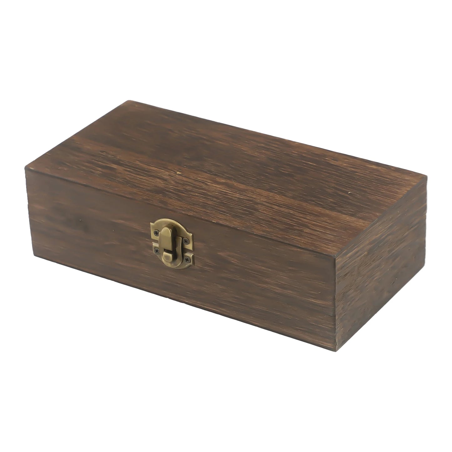 Boîte de rangement colorée en bois naturel