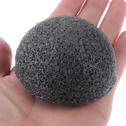 Éponge Konjac au charbon de bambou biologique