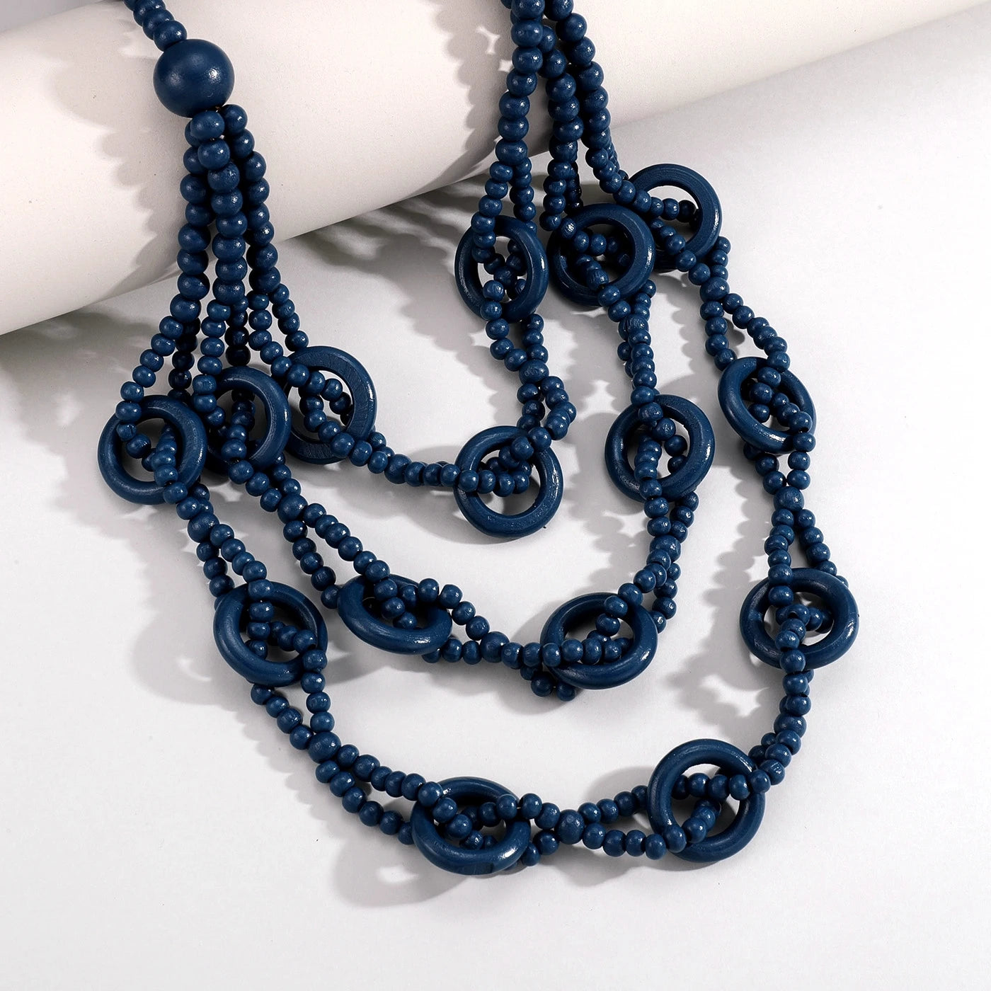 Collier multicouches en perles
