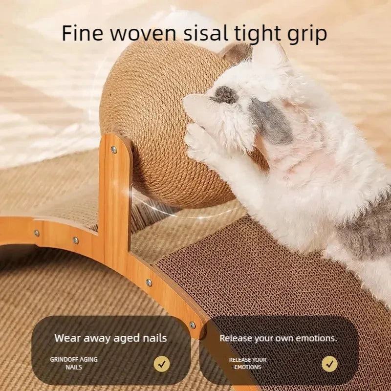 Boule à gratter 2 en 1 pour chat