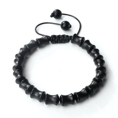 Bracelet vintage en perles de bois de santal