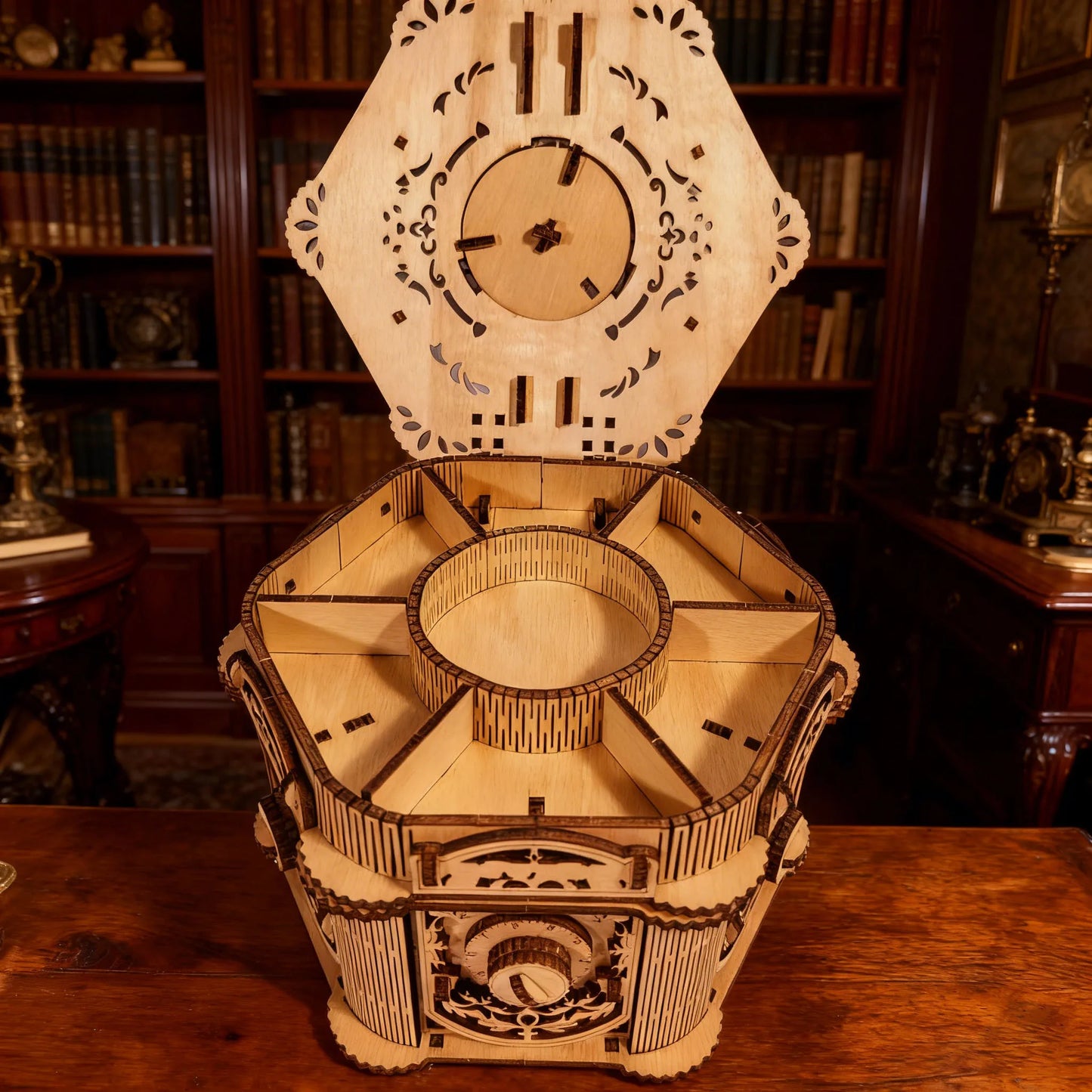 Maquette mécanique en bois