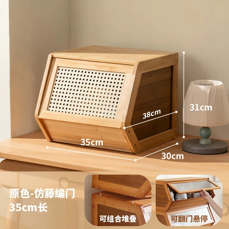 Armoire de rangement en bambou