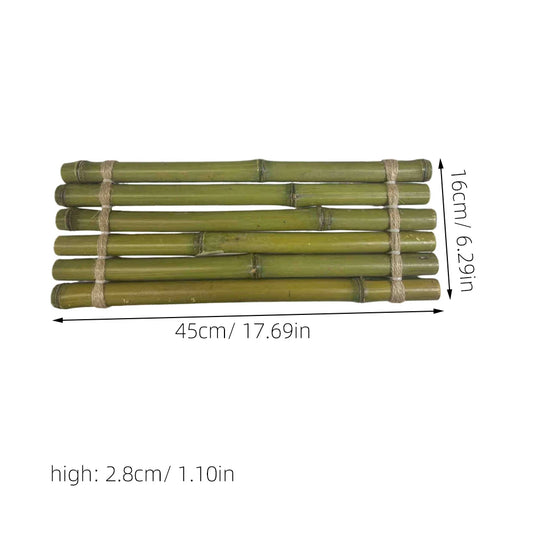 Radeau en bambou naturel pour aquarium
