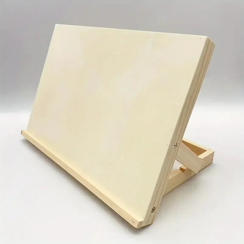 Support d'art incliné en bois