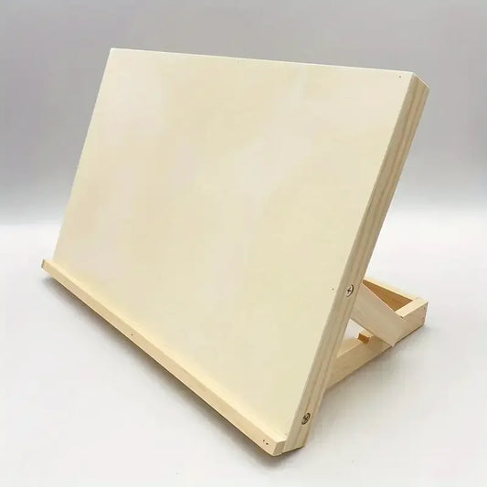 Support d'art incliné en bois