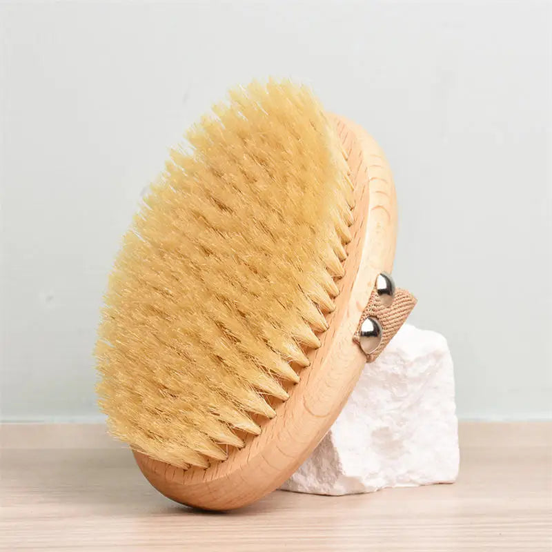 Brosse de massage corporelle en bois